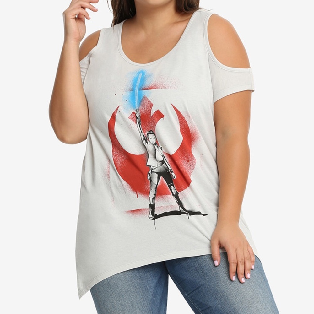Torrid Cold Shoulder Rey Star Wars Top